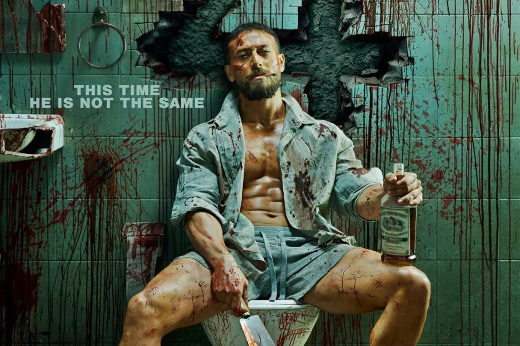 Tiger Shroff's intense first look promises brutal action in *Baaghi 4*.